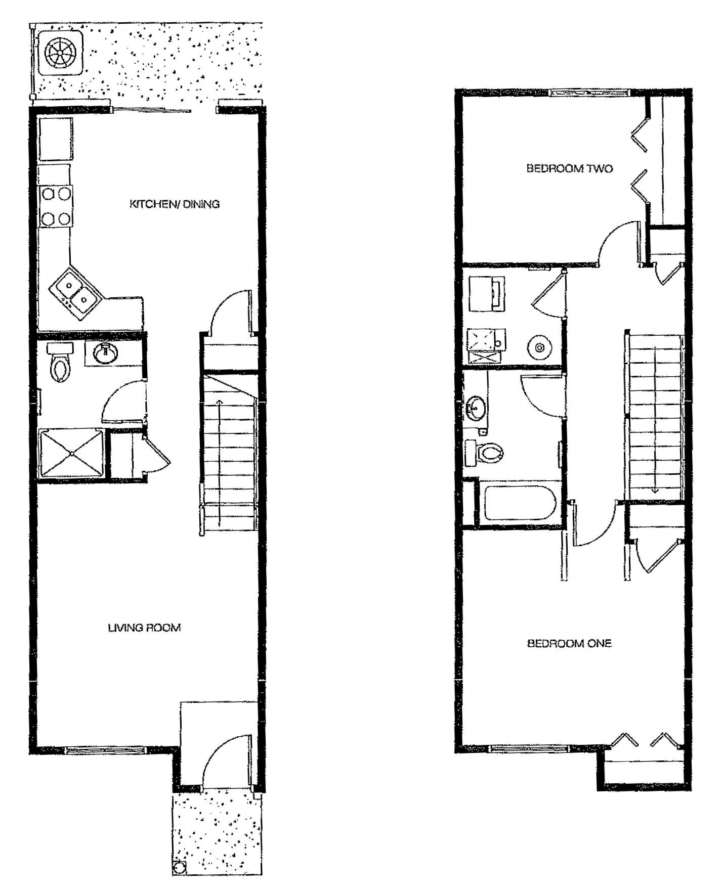 maple park townhome floor plan